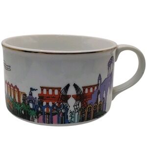 1984 Louisiana World Fair Mug Coffee Cup Exposition Gold‎ Rim Soup Twelve Oz SEE